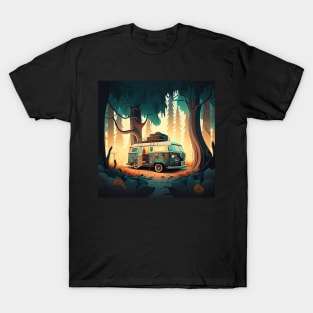 Camping Adventure in the Forest T-Shirt